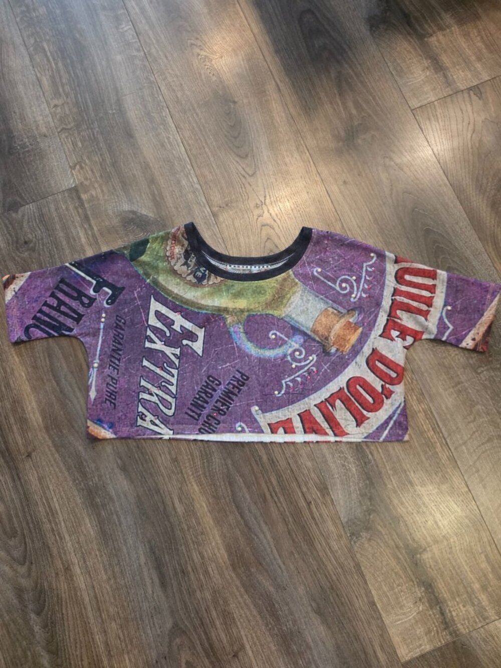 NWT IPNG Istanbul Hand Beaded Graphic Crop Top 1/S Made in Turkey $168